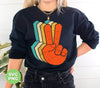 Peace Sign, Retro Peace Sign, Love Peace, Say Hi, Digital Files, Png Sublimation