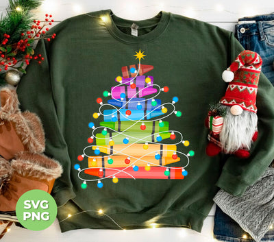 Crayon Xmas Tree, Xmas Tree Made From Crayon, Xmas Lights, Digital Files, Png Sublimation