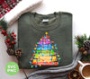 Crayon Xmas Tree, Xmas Tree Made From Crayon, Xmas Lights, Digital Files, Png Sublimation