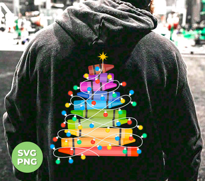 Crayon Xmas Tree, Xmas Tree Made From Crayon, Xmas Lights, Digital Files, Png Sublimation