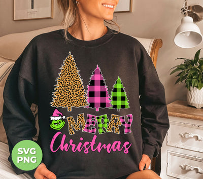 Leopard Christmas, Plaid Christmas, Trendy Grinch, Digital Files, Png Sublimation