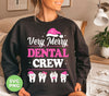 Very Merry Dental Crew, Set Of Tooth, Trendy Christmas, Digital Files, Png Sublimation