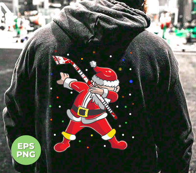 Dabbing Santa, Santa Claus, Sant Play Hockey, Digital Files, Png Sublimation