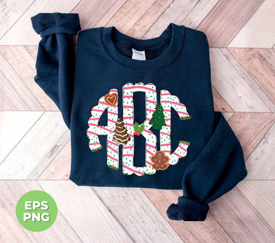 ABC Gingerbread, Alphabet Gingerbread, Xmas Tree Gingerbread, Digital Files, Png Sublimation