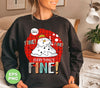 It's Fine, Everythings Fine, Melting Snowman, Plaid Xmas, Digital Files, Png Sublimation