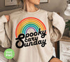 Spooky, Scary, Sunday, Rainbow Spooky, Retro Scary, Digital Files, Png Sublimation