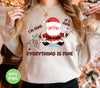 I'm Fine, It's Fine, Everything Is Fine, Funny Santa, Trendy Christmas, Png Sublimation