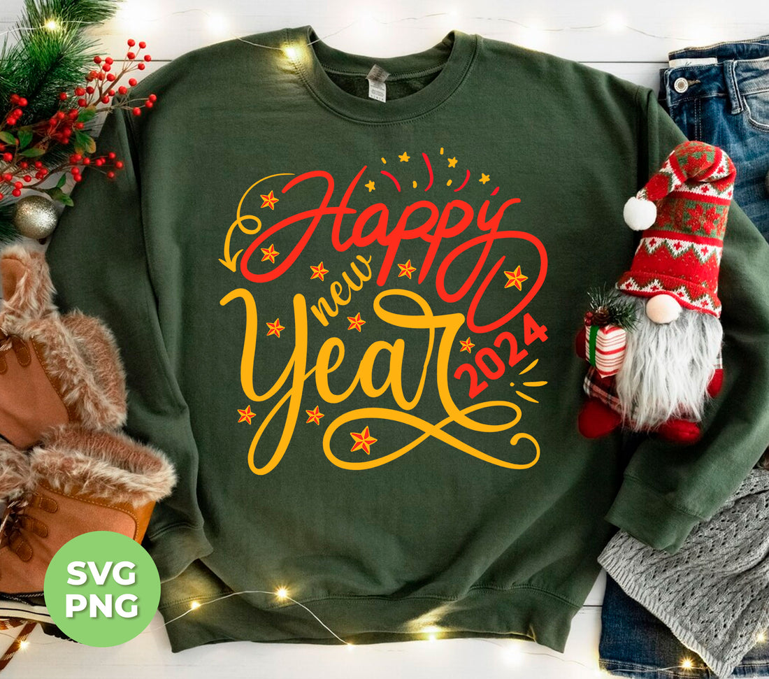 Celebrate the new year with our Happy New Year 2024 Png Sublimation! This unique design features vibrant fireworks and "Happy New Year 2024" for a festive and stylish touch. Make a statement and spread joy and positivity for the upcoming year. Cheers to new beginnings!