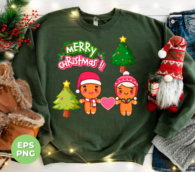 Couple Gingerbread, Lovely Gingerbread, Love Christmas, Trendy Christmas, Png Sublimation