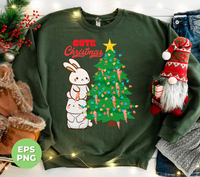 Introducing the Cute Bunny Christmas PNG Sublimation, perfect for adding a touch of holiday cheer to your designs. With a trendy Christmas theme, this sublimation features a cute bunny and a carrot on a Christmas tree. Get ready to impress with this unique and adorable design!