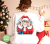 Cool Xmas, Cool Santa, American Santa, Santa From Wallhole, Trendy Christmas, Png Sublimation