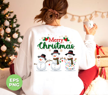 This festive snowman family print is sure to warm up your Christmas decor. With its cute and trendy design, this Png sublimation will add a touch of holiday cheer to any space. Made with high-quality materials, this is the perfect addition to your winter wonderland.