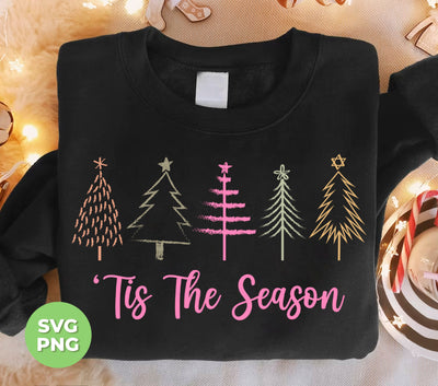 This The Season, Christmas Season, Christmas Tree Lineart, Trendy Christmas, Png Sublimation