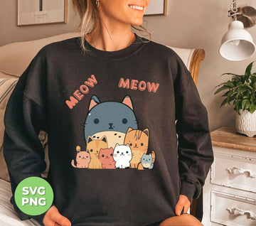 Introducing Cute Meow, the ultimate bundle for cat lovers! This collection includes adorable feline designs and high-quality PNG sublimations for all your crafting needs. Express your love for cats with these cute, one-of-a-kind designs. Bundle up and create something purr-fect today!