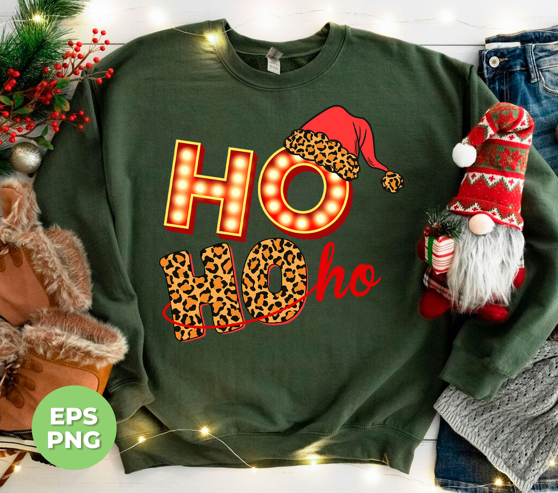 Add a trendy touch to your Christmas with Ho Ho Light Leopard Ho Ho, featuring a unique and eye-catching design perfect for the holiday season. This Png Sublimation product is perfect for anyone looking to stand out and add some festive cheer to their wardrobe.