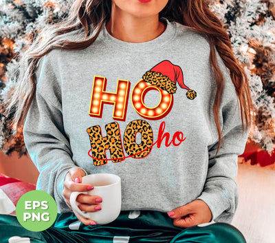 Ho Ho Ho, Ho Ho Light, Leopard Ho ho, Leopard Christmas, Trendy Christmas, Png Sublimation