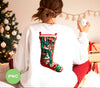 Christmas Sock, Christmas Gift, 3D Christmas Socks Design, Trendy Christmas, Png Sublimation