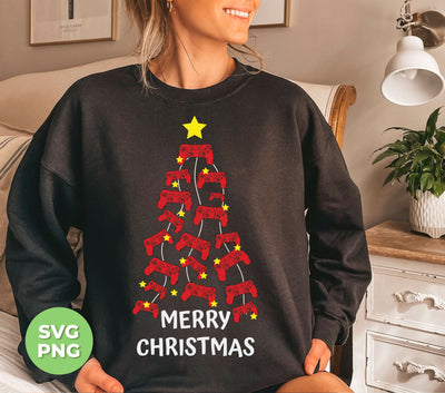 Christmas Tree, Gaming Xmas, Xmas For Gamer, Trendy Christmas, Png Sublimation