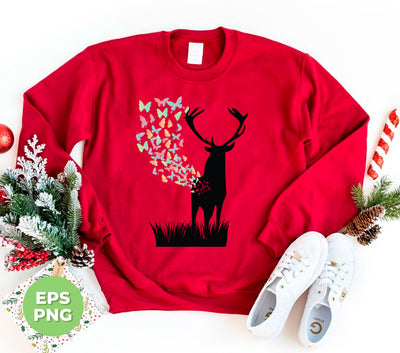 Butterfly From Deer, Wild Deer Lover, Happyness From Deer, Png Sublimation