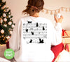 Cat Funny Music Note, Party Lover, Black Cat Love Music, Png Sublimation