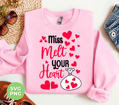 Miss Melt Your Heart, Mr Steal Your Heart, Heart Bag, Trendy Valentine, Png Sublimation