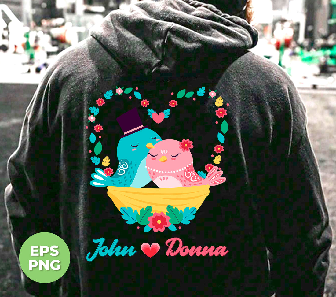 Introducing a truly unique and personalized product: Custom Name, Valentine Custom, Bird Couple, Love Bird, Trendy Valentine, Png Sublimation. With a custom name and trendy design, this Valentine's Day gift is perfect for showing your love and making a statement. The high-quality png sublimation ensures a lasting piece that your significant other will cherish.