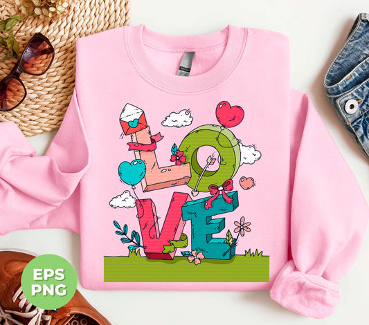 Celebrate love with our Love Valentine design! Featuring a trendy, yet timeless, design of love text, this sublimation is sure to make any Valentine's Day special. Show your love with the best Valentine design on the market.