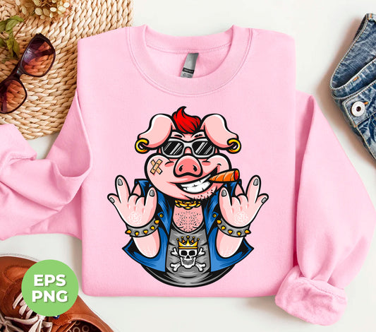 These sublimation designs feature a gangster, cool, love, and cute pig, perfect for pig lovers. Add a unique touch to your products with these PNG sublimation designs.