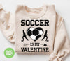 Soccer Is My Valentine, Soccer In Heart, Soccer Silhouette, Digital Files, Png Sublimation