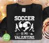 Soccer Is My Valentine, Soccer In Heart, Soccer Silhouette, Digital Files, Png Sublimation