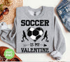 Soccer Is My Valentine, Soccer In Heart, Soccer Silhouette, Digital Files, Png Sublimation