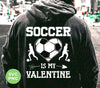 Celebrate your love for soccer with our Soccer Is My Valentine digital files! Featuring a heart-shaped soccer silhouette, these Png Sublimation designs are perfect for any soccer enthusiast. Show off your passion and elevate your game with our professionally crafted designs.