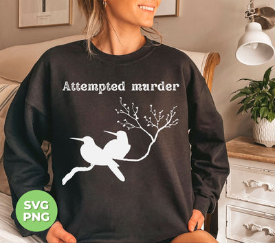 Attempted Murder, Couple Birds, Love Birds Silhouette, Digital Files, Png Sublimation