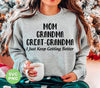 Mom, Grandma, Great-Grandma, I Just Keep Getting Better, Digital Files, Png Sublimation