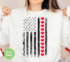 American Flag, American Lover, Heart Flag, Love American, Digital Files, Png Sublimation