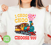 I Choose You, Love Train, Love You, Choo Choo, Happy Valentine, Digital Files, Png Sublimation