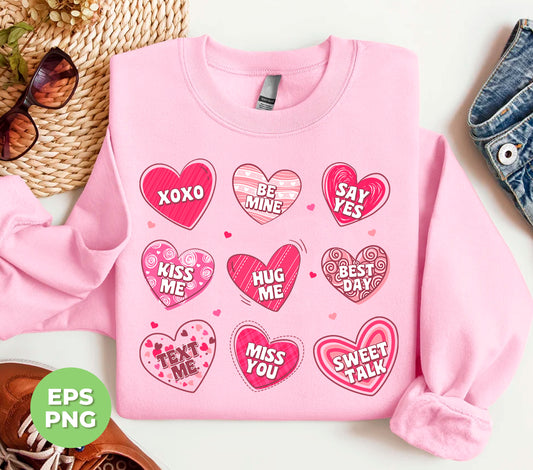 "Upgrade your digital design collection with our latest addition - Be Mine, Kiss Me, Best Dad, Miss You, Sweet Talk, Say Yes, Digital Files, Png Sublimation. Each file is high-quality and easily customizable, perfect for all your design needs. Show your love and make a statement with these unique designs."