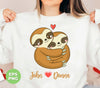 Personlaized Couple Name, Sloth Lover, Sloth Couple, Digital Files, Png Sublimation