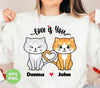 Get the perfect Valentine gift for the cat-loving couple in your life! Our Custom Name Valentine features a personalized cat couple and digital files that can be easily printed or used for sublimation. Show your loved ones how much you care with this unique and thoughtful gift.