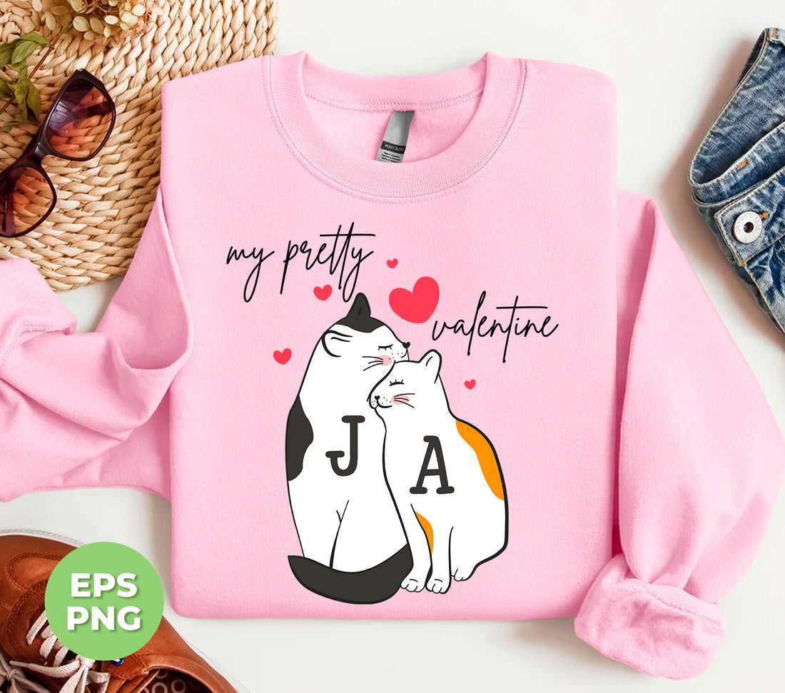 Get the perfect Valentine gift for the cat-loving couple in your life! Our Custom Name Valentine features a personalized cat couple and digital files that can be easily printed or used for sublimation. Show your loved ones how much you care with this unique and thoughtful gift.