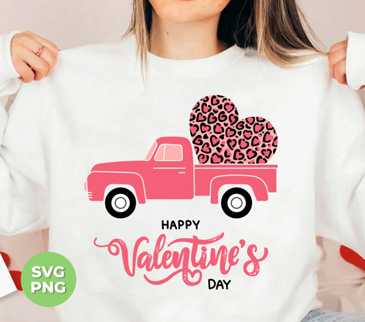 Celebrate Valentine's Day with a touch of whimsy and love with our Happy Valentine's Day Pink Truck digital file. Featuring a charming pink truck adorned with a leopard heart, this file is perfect for adding a unique and playful touch to your Valentine's Day projects. Use it for sublimation or print it out as a PNG.