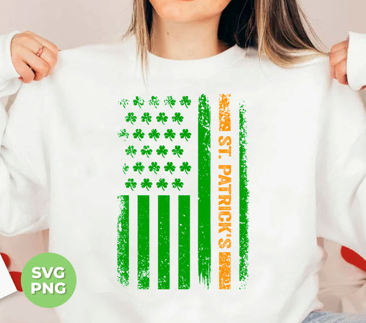 Saint Patrick, Patrick Flag, Clover Patrick, St. Patrick, Digital Files, Png Sublimation