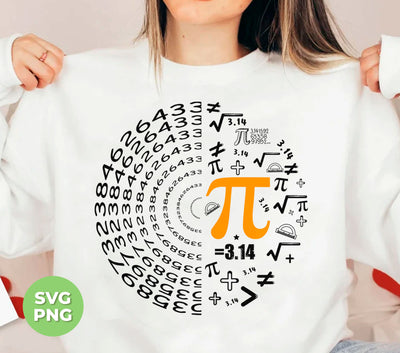 Pi Number, Love Pi, Love The Number Of Pi, Best Of Number, Digital Files, Png Sublimation