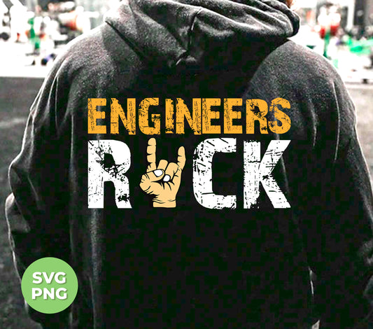 Engineers, show your love for your profession with these rock-inspired digital files. Featuring a rock hand, rock sign, and "love rock" design, these PNG files are perfect for sublimation printing. Add some rockstar flair to your engineering projects today.
