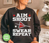 Aim Shoot Swear Repeat, Love Billiard, Billiard Lover, Digital Files, Png Sublimation