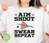 Aim Shoot Swear Repeat, Love Billiard, Billiard Lover, Digital Files, Png Sublimation