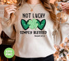 Not Lucky, Simply Blessed, St. Patrick, Saint Patrick, Glitter Green Heart, Digital Files, Png Sublimation