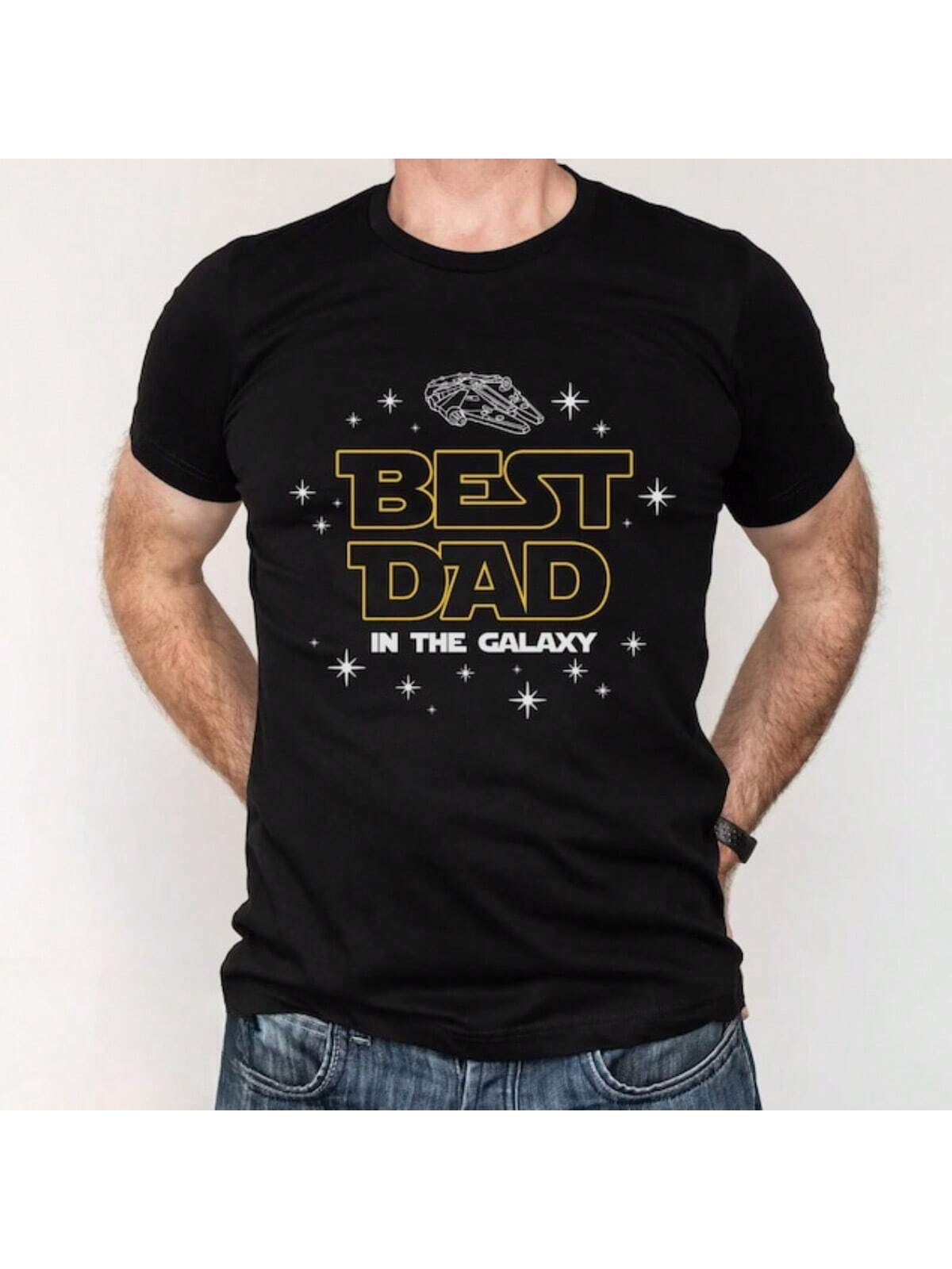 Blast off into the universe of awesome fatherhood with this stellar t-shirt! Proclaim dad's galactic greatness with our comfortable, eye-catching design that's guaranteed to make him smile. Whether for Father's Day, Christmas, or just because he's out-of-this-world amazing, this shirt is the perfect way to show your appreciation for the supernova of dads in your life!