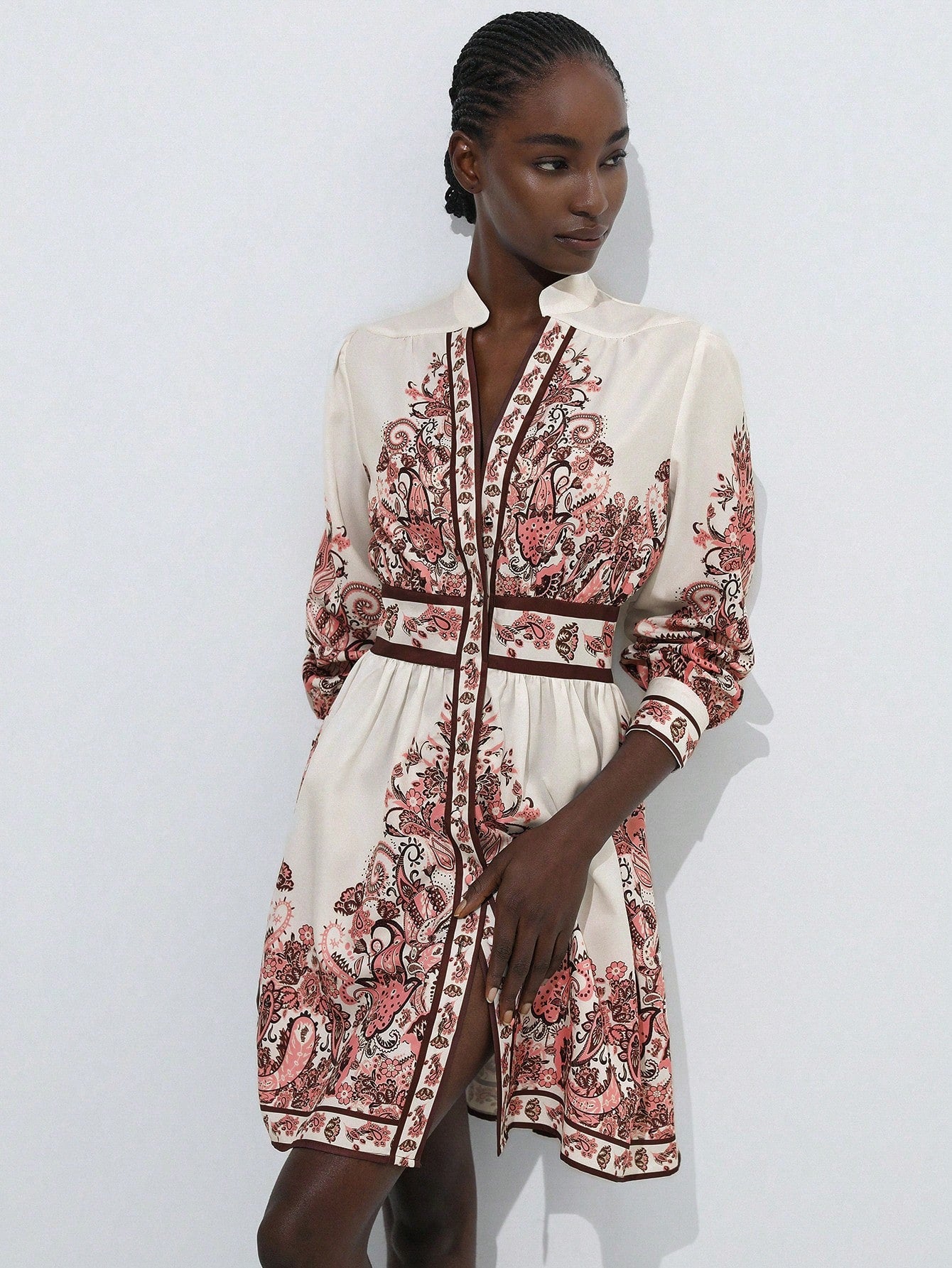 Step into sunshine with the Whimsical Floral Shirt Dress, designed to bring playful charm and effortless elegance to your vacation wardrobe. Featuring a classic button-front silhouette, this dress combines comfort and style, perfect for beach strolls or sunset dinners. Its vibrant floral pattern adds a cheerful touch, making every moment feel like a celebration. Embrace your carefree spirit and let this dress be your go-to for fun, flirty, and fabulous getaway looks.