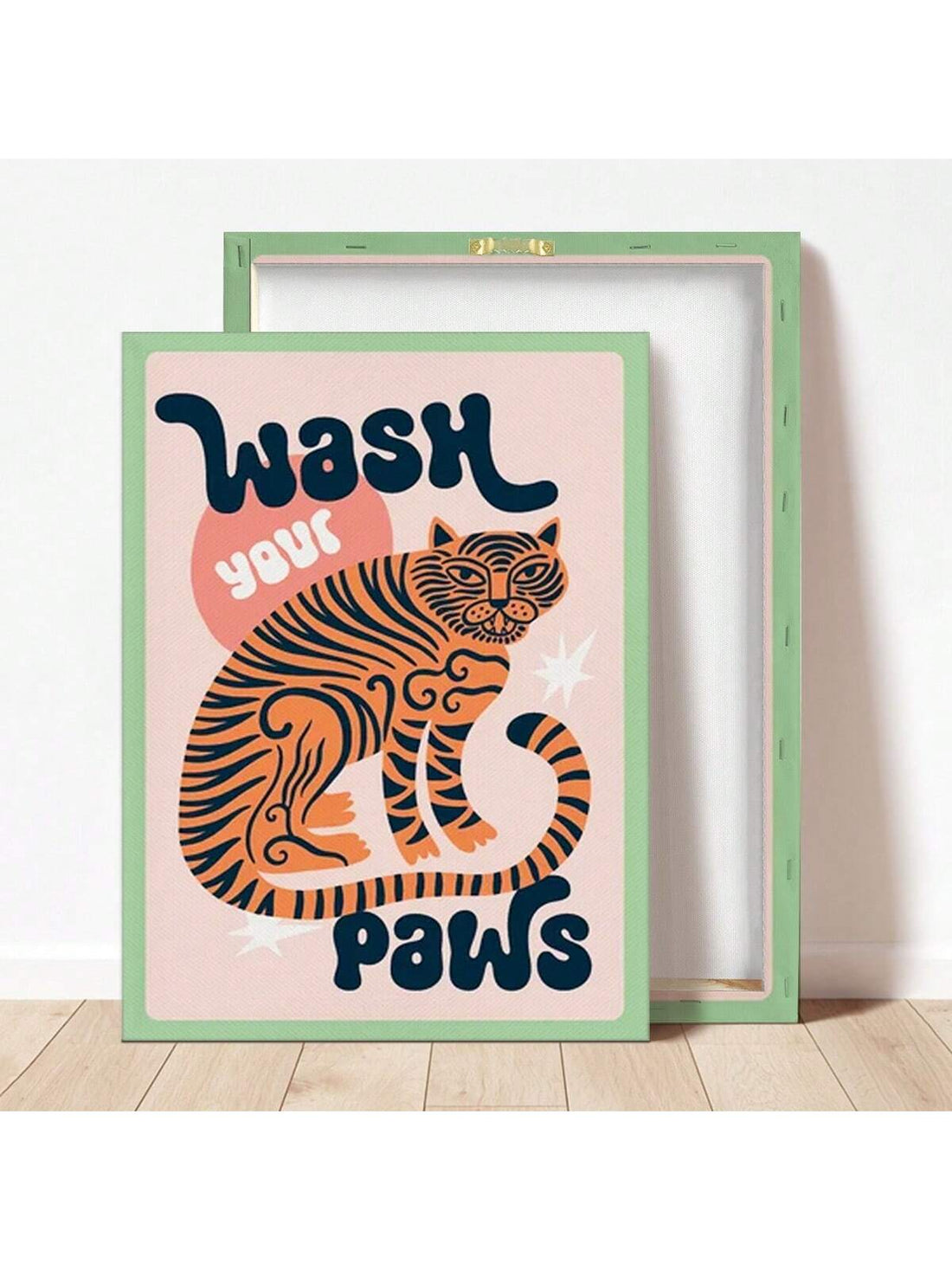 Add a touch of modern art to your bedroom, living room, or hallway with our Tiger Wash Paws Bathroom Poster. Expertly crafted, this poster features a stunning tiger design that will elevate any space. Made with high-quality materials, this poster is durable and long-lasting. Transform your home decor today.